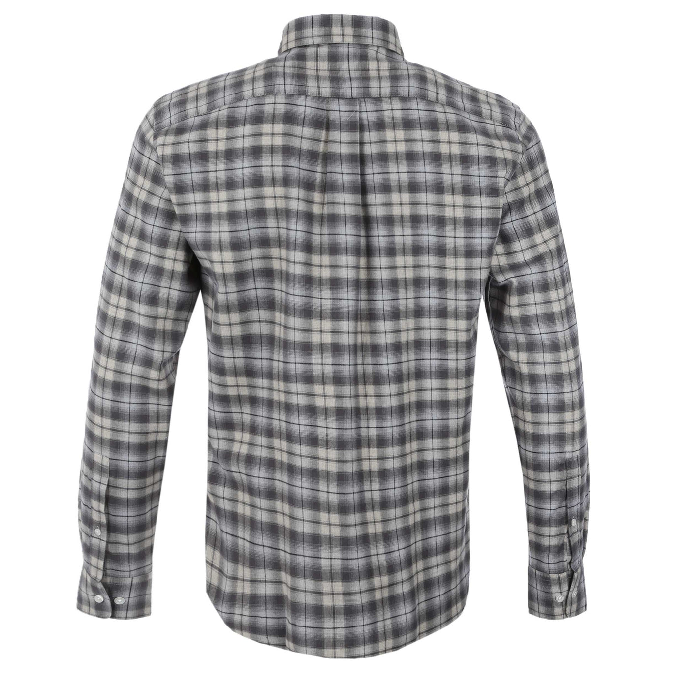 Oliver Sweeney Censo Shirt in Grey Navy Check Back