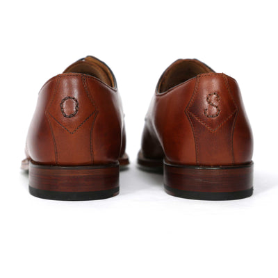 Oliver Sweeney Eastington Shoe in Cognac Brown Heel