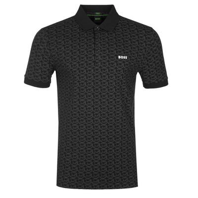 Boss Paddy Striped C Polo Shirt in Black