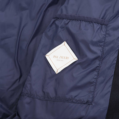 Pal Zileri 2 Panel Quilted Jacket in Navy Inside Pocket