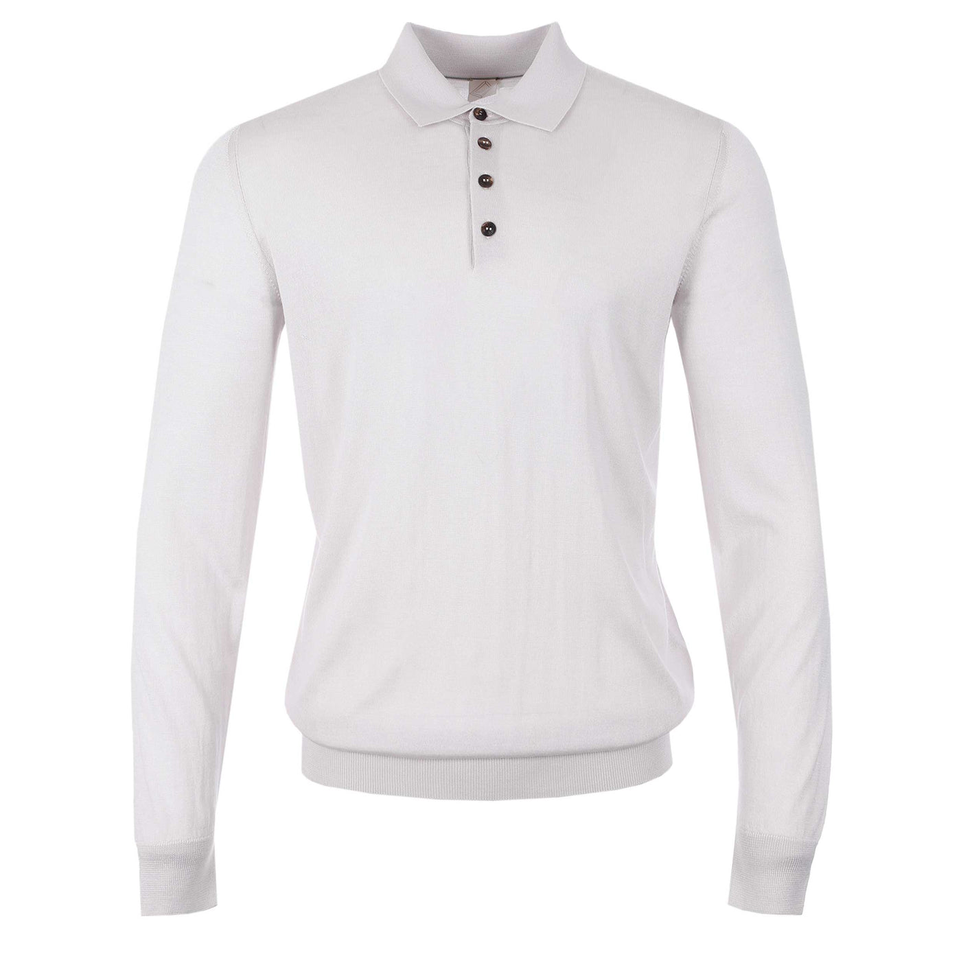 Pal Zileri 3 Button Knitted Polo Shirt in Pale Lilac