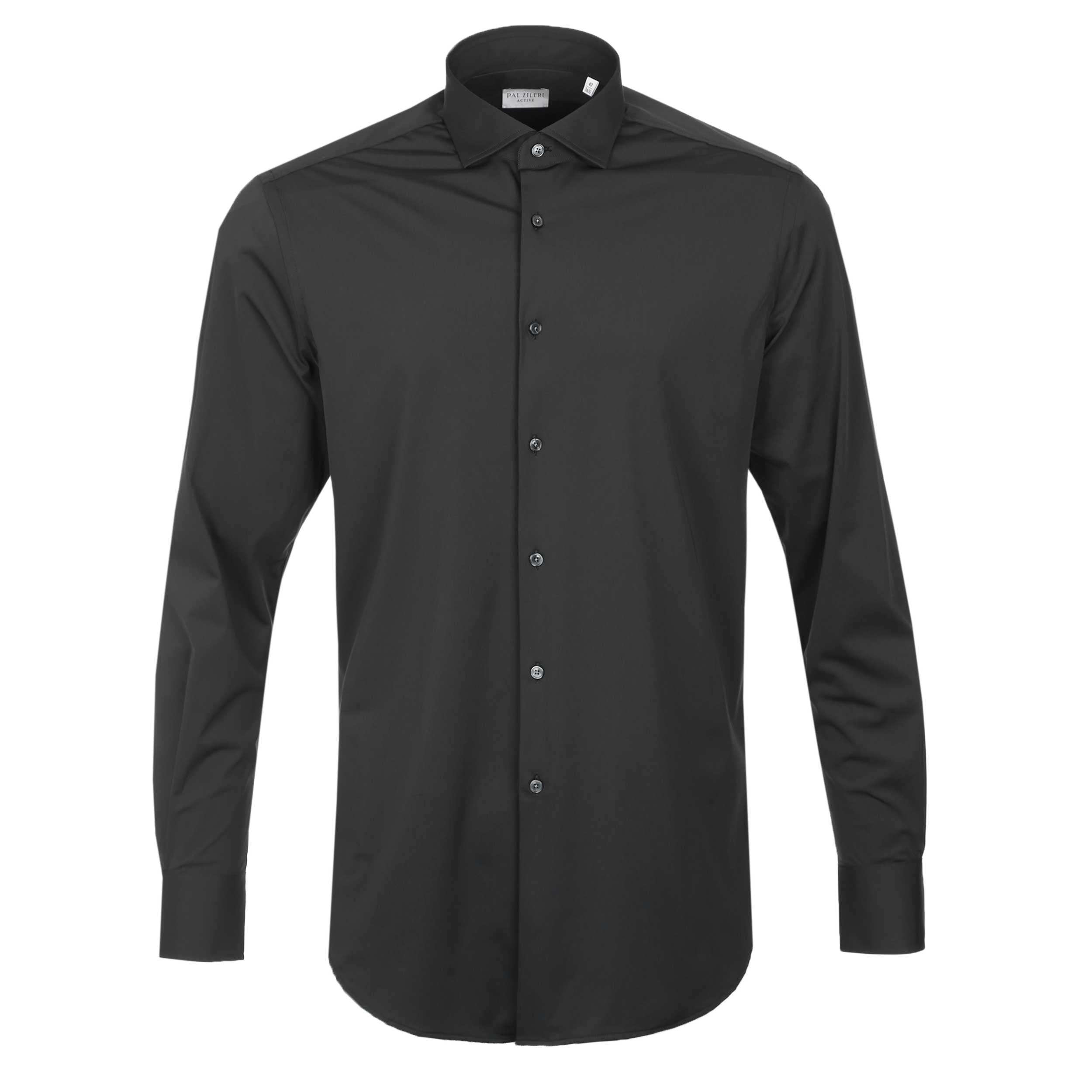 Pal Zileri 4 Way Stretch Shirt in Black