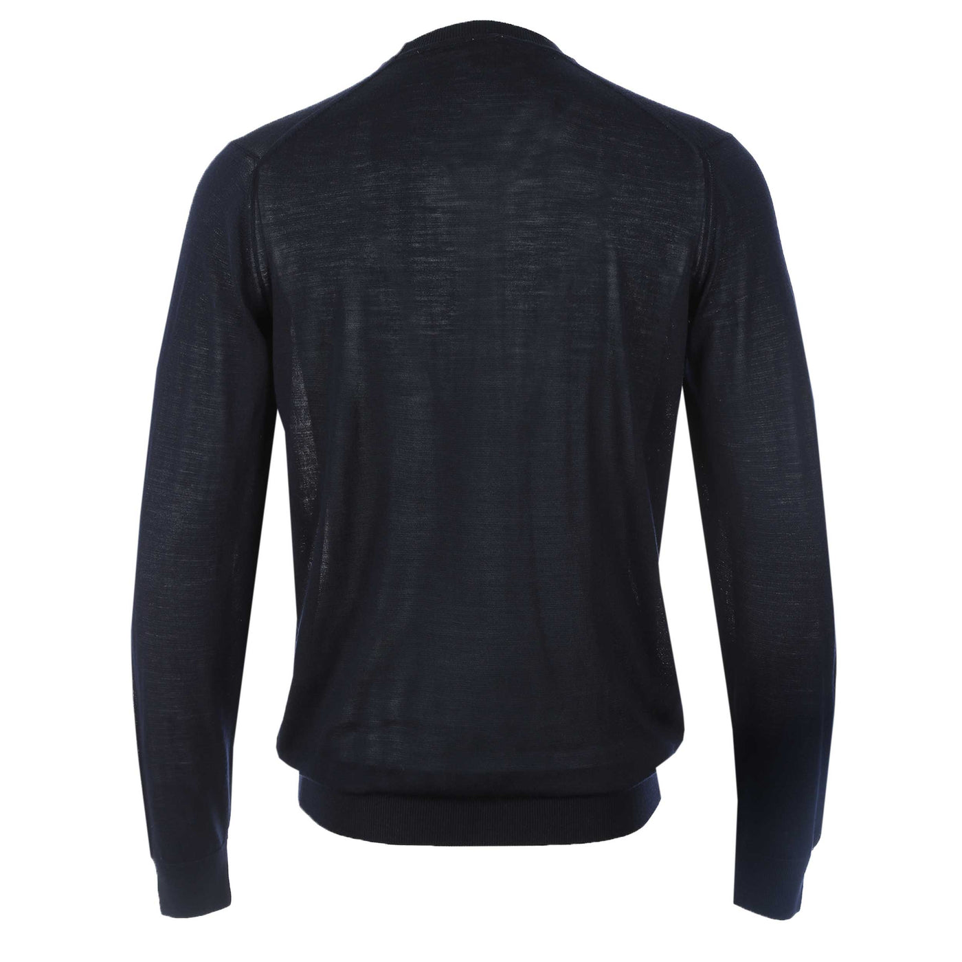 Pal Zileri Basic Crew Neck Knitwear in Navy Back