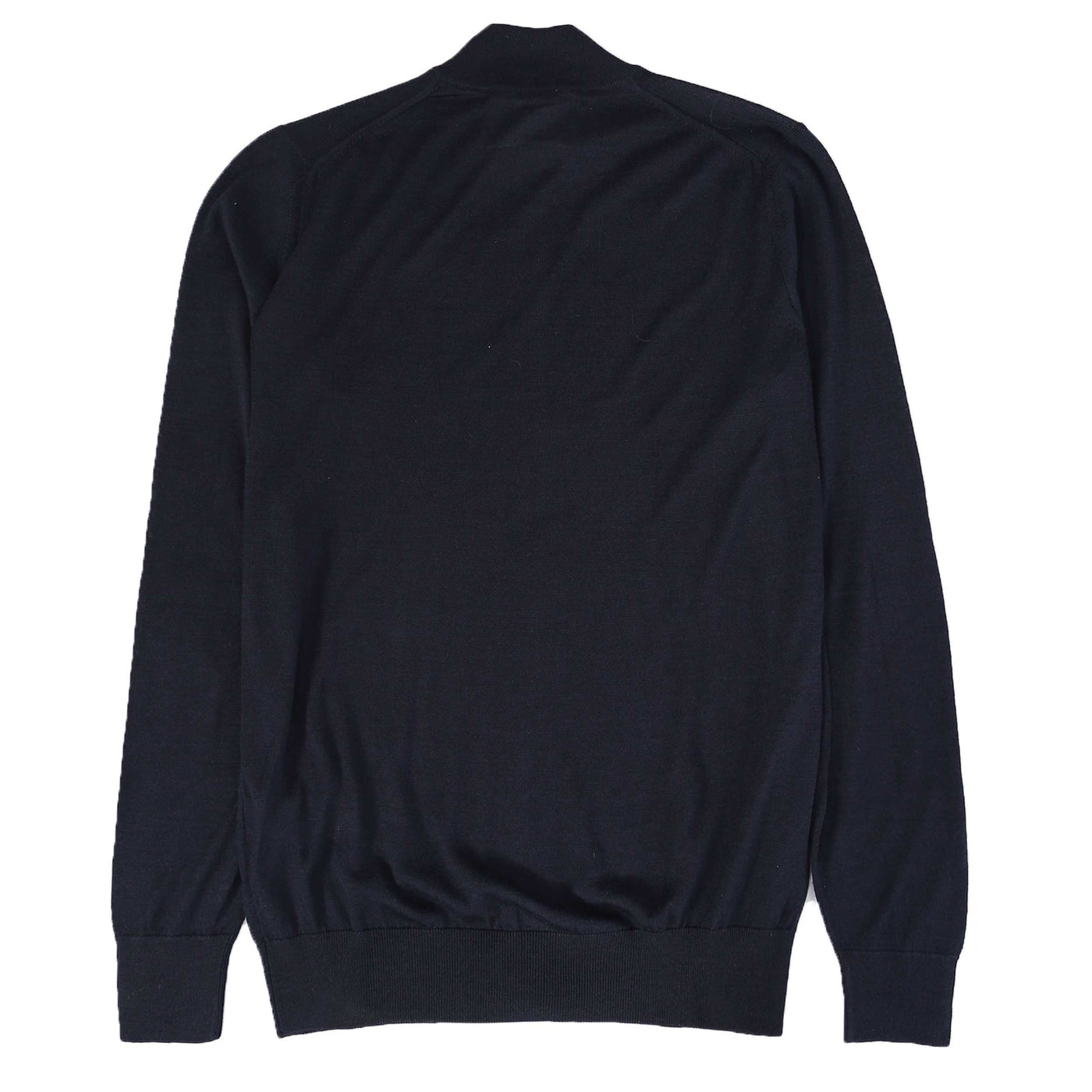 Pal Zileri Zip Thru Cardigan in Navy Back