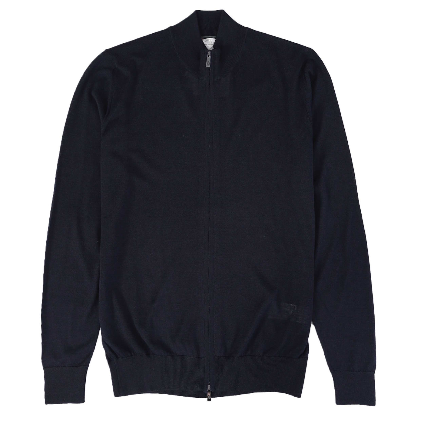 Pal Zileri Zip Thru Cardigan in Navy