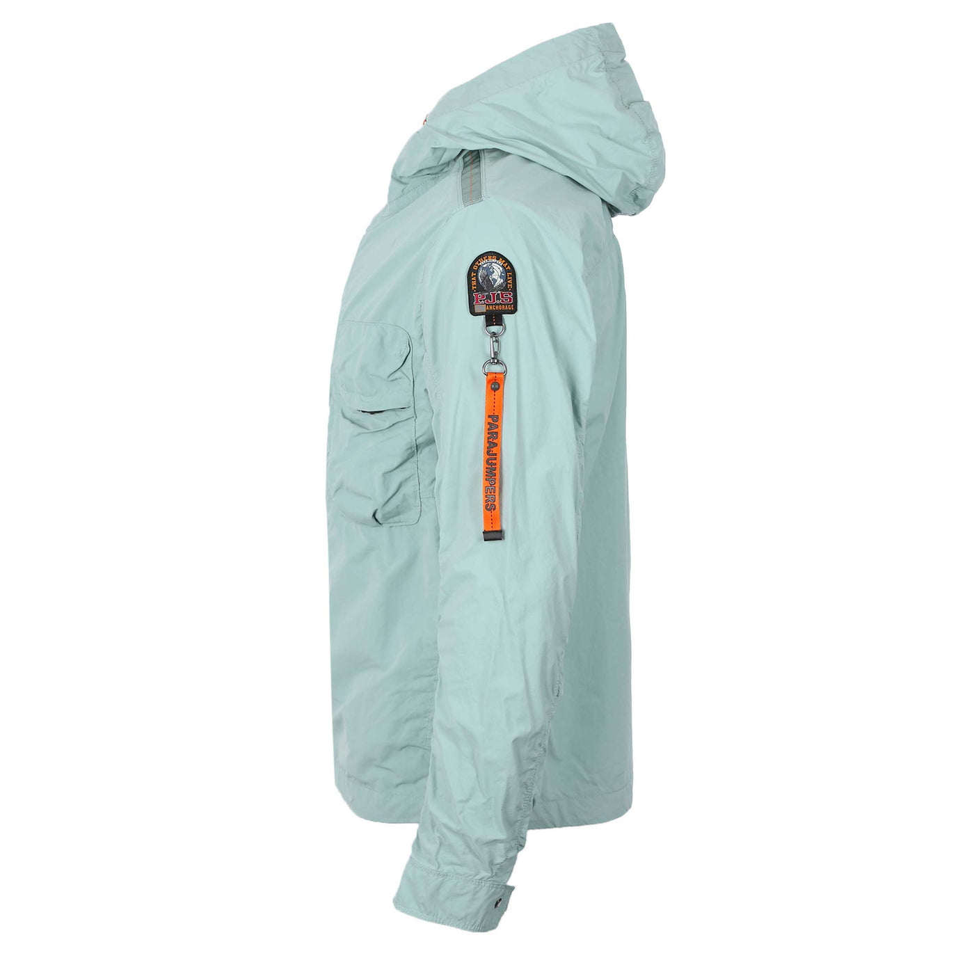 Parajumpers Nigel Hooded Jacket in Mineral Green Side