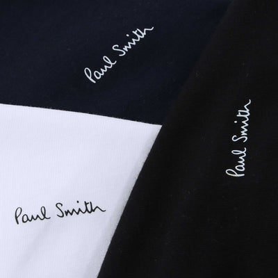 Paul Smith 3 Pack T-Shirts in Black White Navy Logo