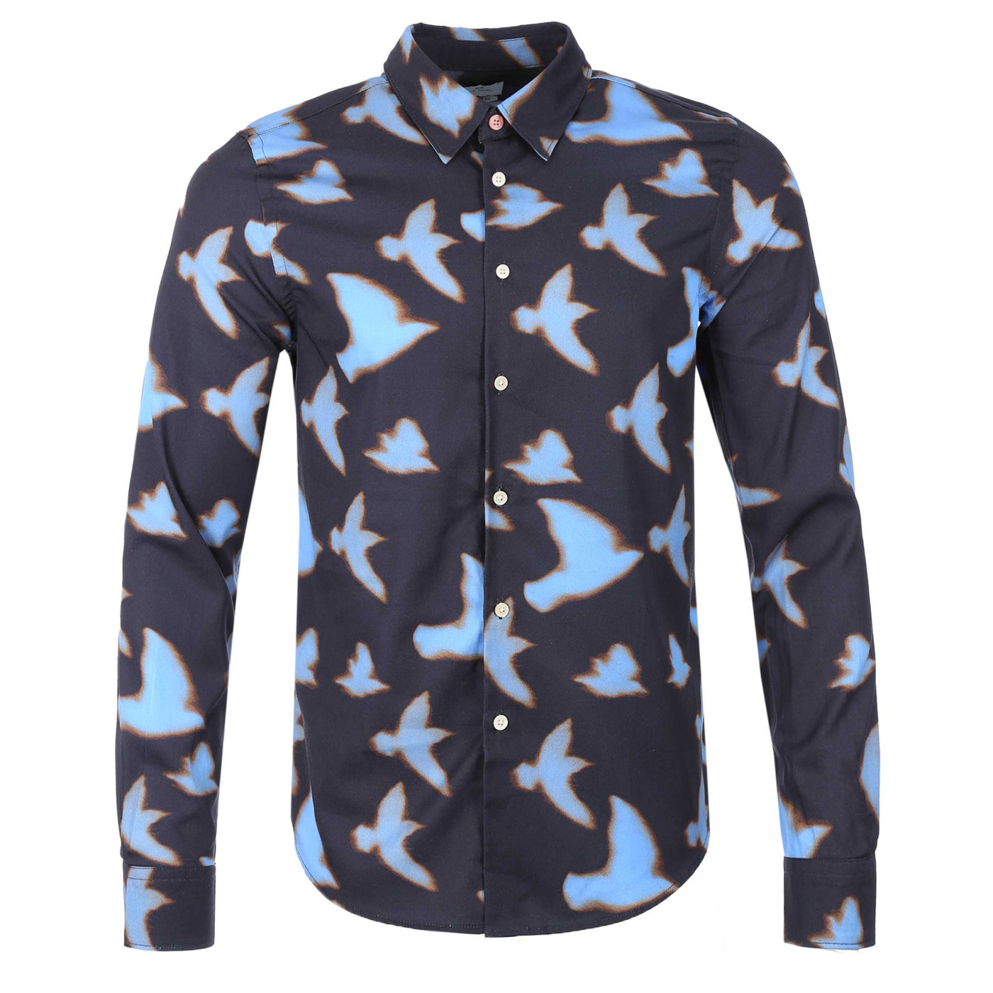 Paul Smith Birds Tailored Fit Shirt in Dark Navy