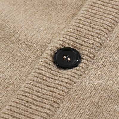 Paul Smith Button Through Cardigan in Beige Button