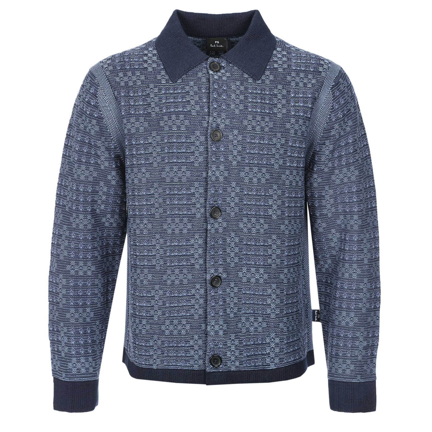 Paul Smith Cardigan Button Thru in Navy Blue