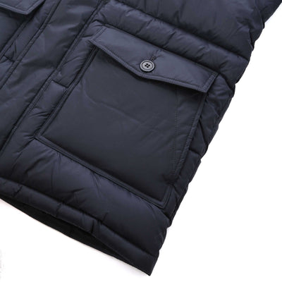 Paul Smith Fibre Down Parka Jacket in Dark Navy Pocket