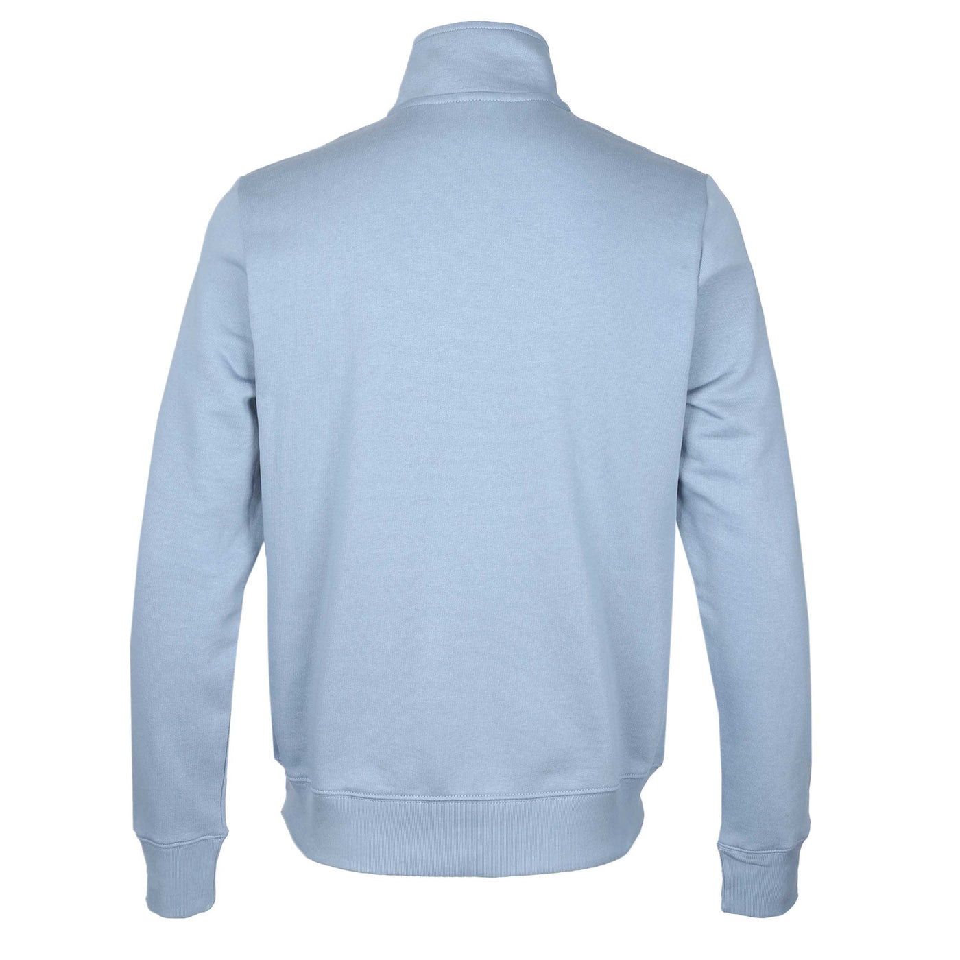 Paul Smith Half Zip Sweat Top in Pale Blue Back