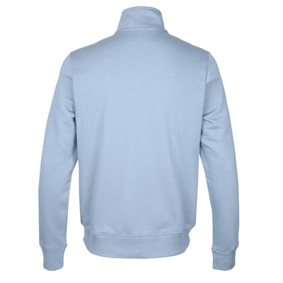Paul Smith Half Zip Sweat Top in Pale Blue Back
