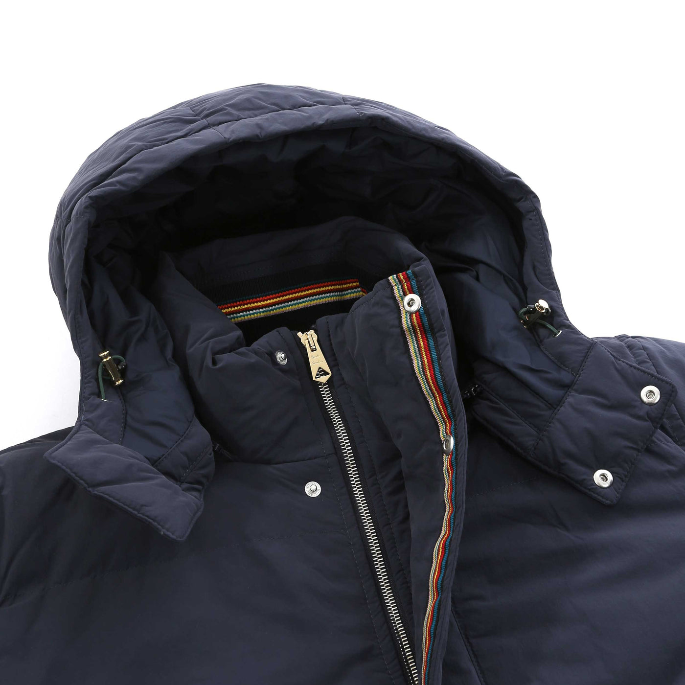 Paul Smith Hooded Down Jacket in Navy Hood