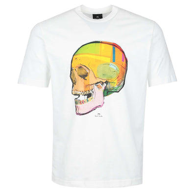 Paul Smith Large Skull T-Shirt in White