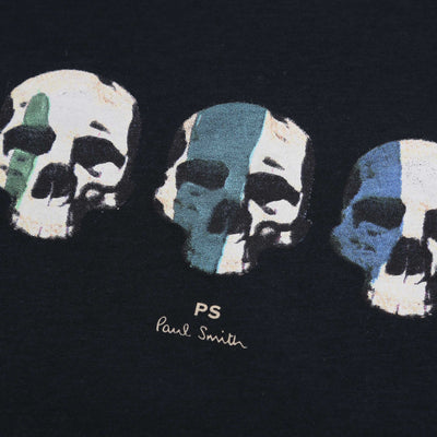 Paul Smith Multi Skull T-Shirt in Navy Print