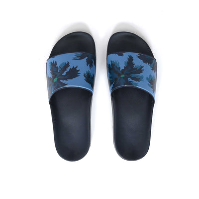 Paul Smith Nyro Floral Print Slide in Navy Birdseye