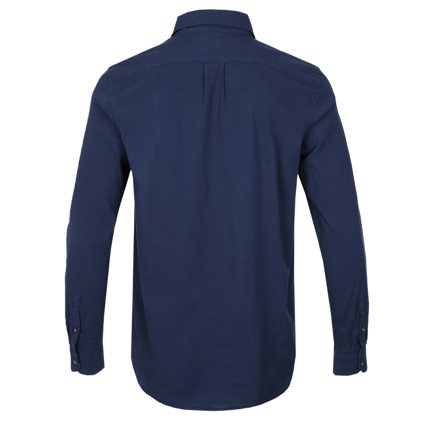 Paul Smith Seersucker Reg Fit Shirt in Navy Back