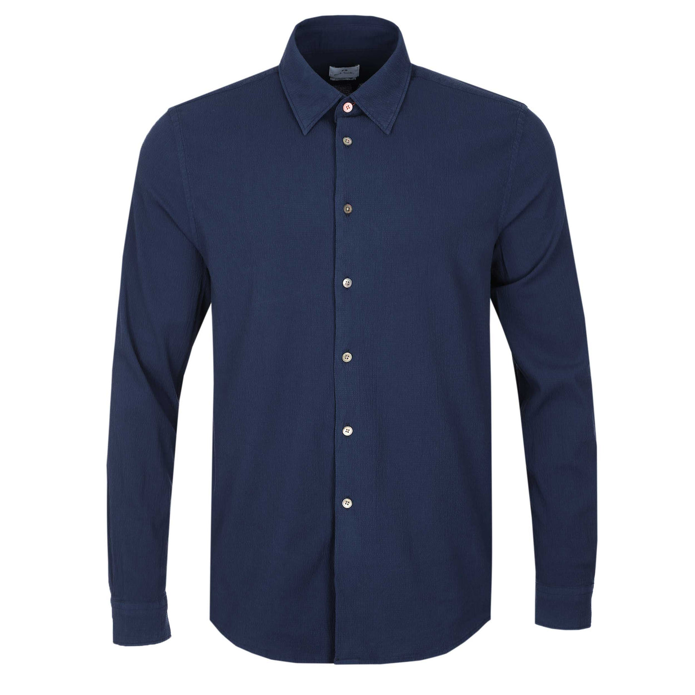 Paul Smith Seersucker Reg Fit Shirt in Navy