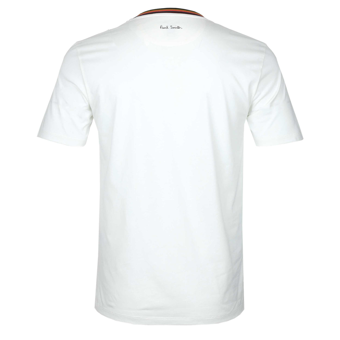 Paul Smith Stripe Rib T Shirt in White Back