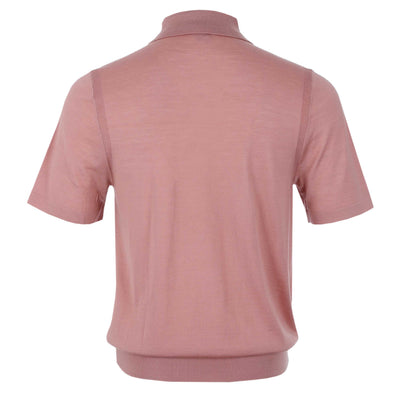 Paul Smith Sweater SS Polo in Pink back