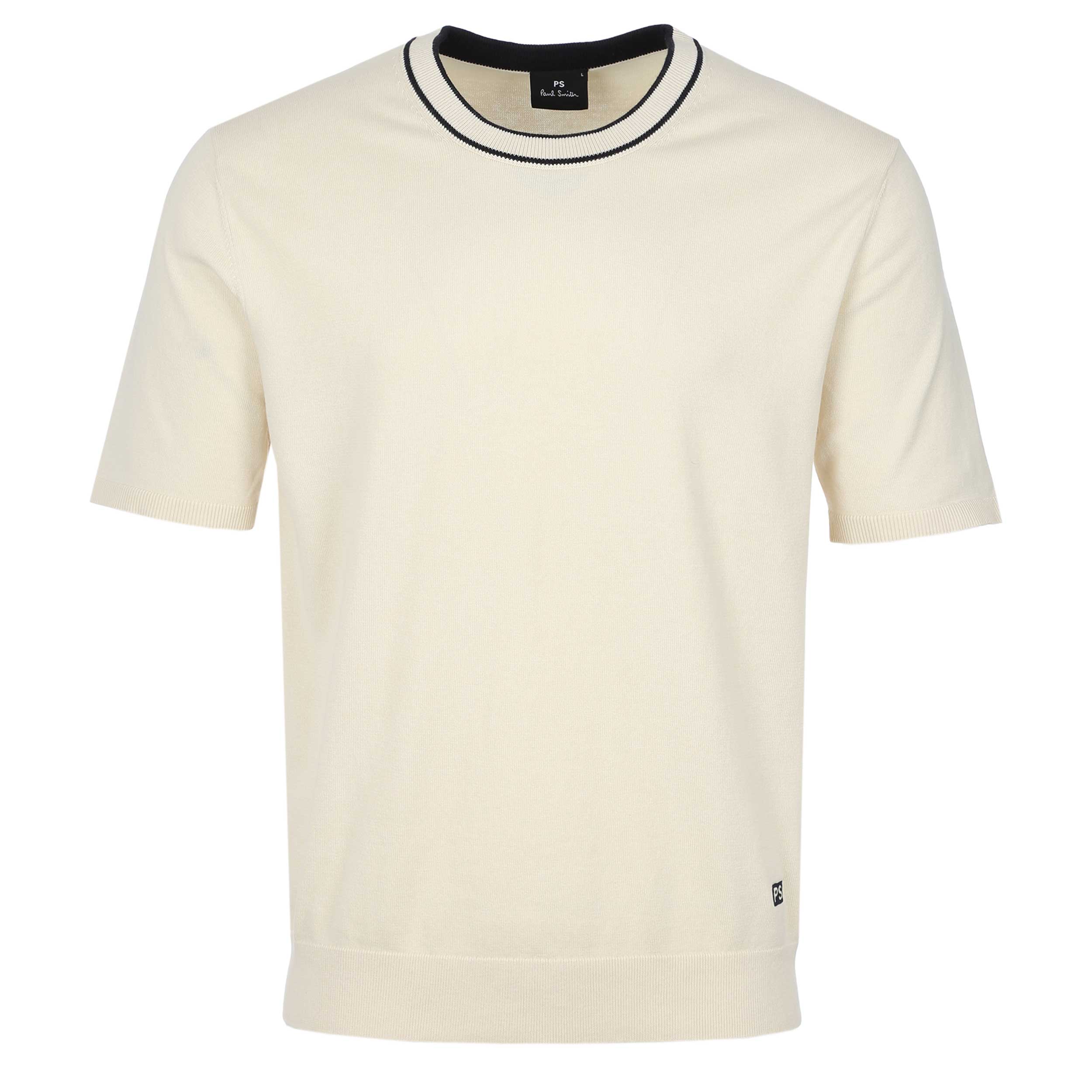 Paul Smith Sweater SS T Shirt in Cream