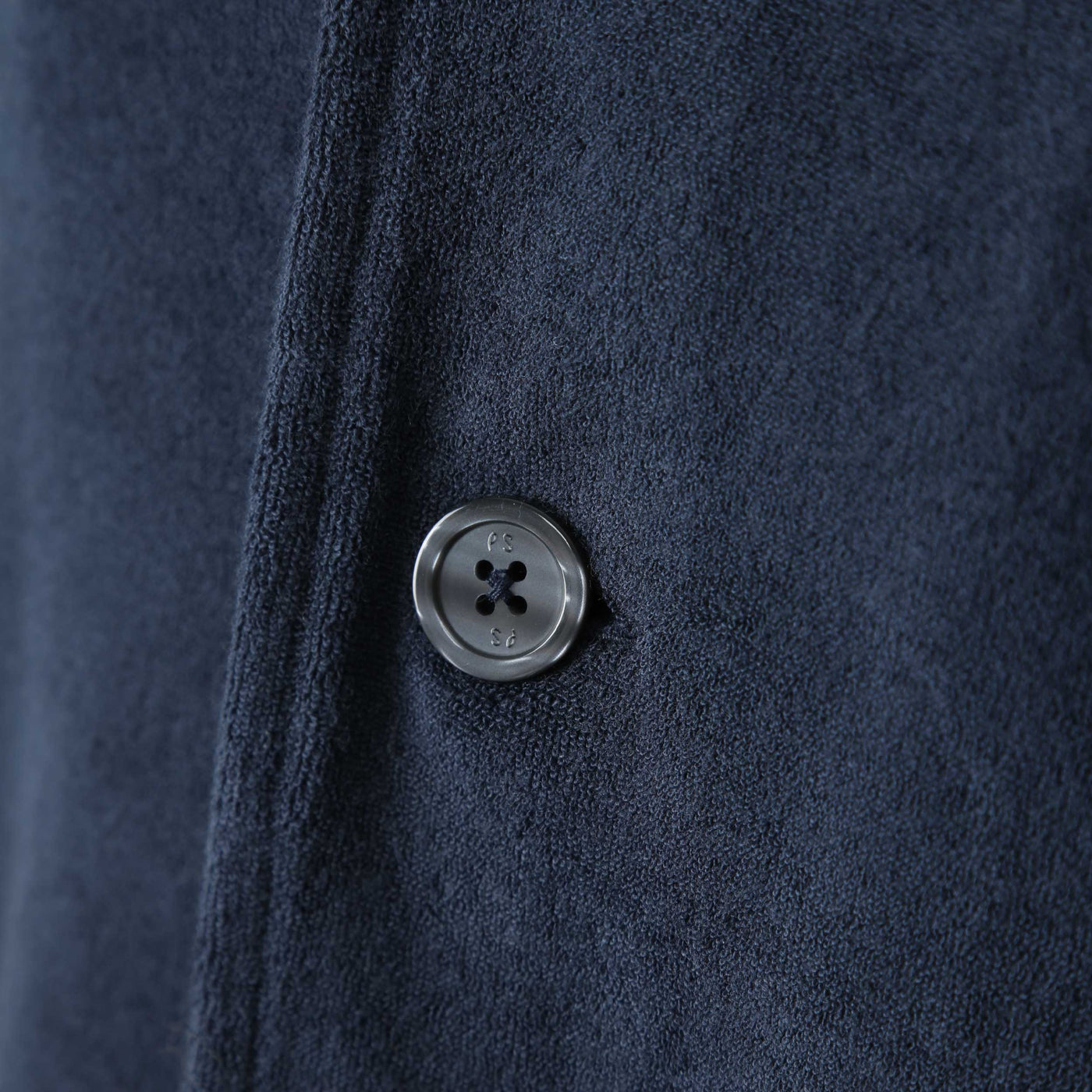 Paul Smith Towel Stripe SS Shirt in Ink Blue Button