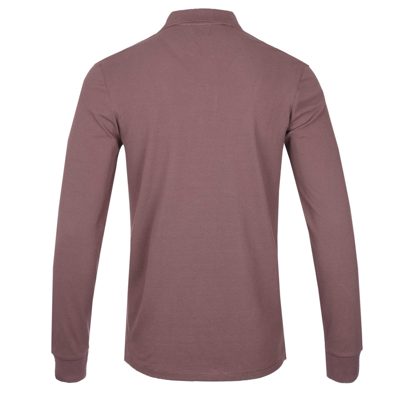 Paul Smith Zebra Badge LS Polo Shirt in Plum Back