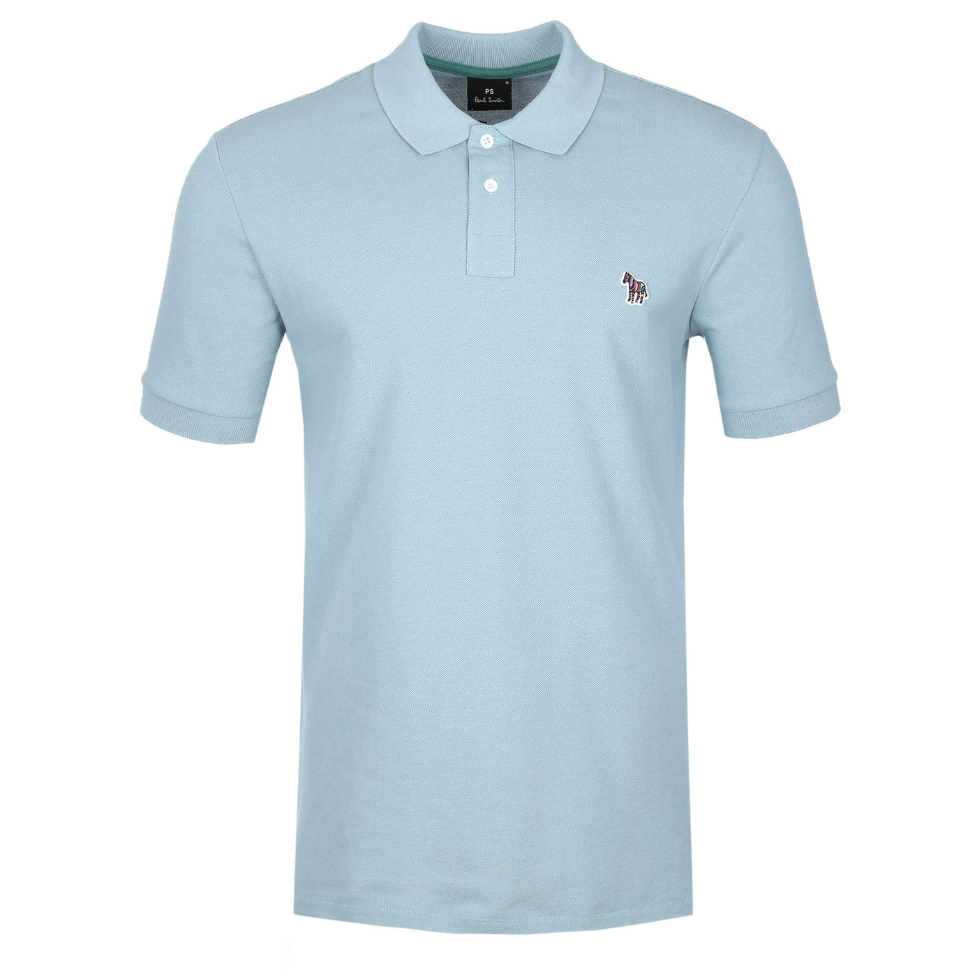 Paul Smith Zebra Badge Polo Shirt in Duck Egg Blue