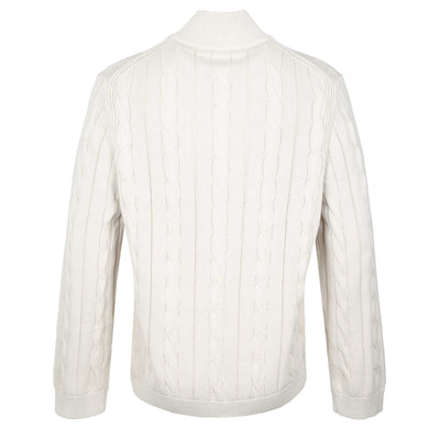 Paul Smith Zip Neck Sweater Knitwear in Beige Back