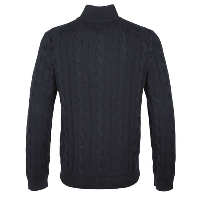 Paul Smith Zip Neck Sweater Knitwear in Navy Back