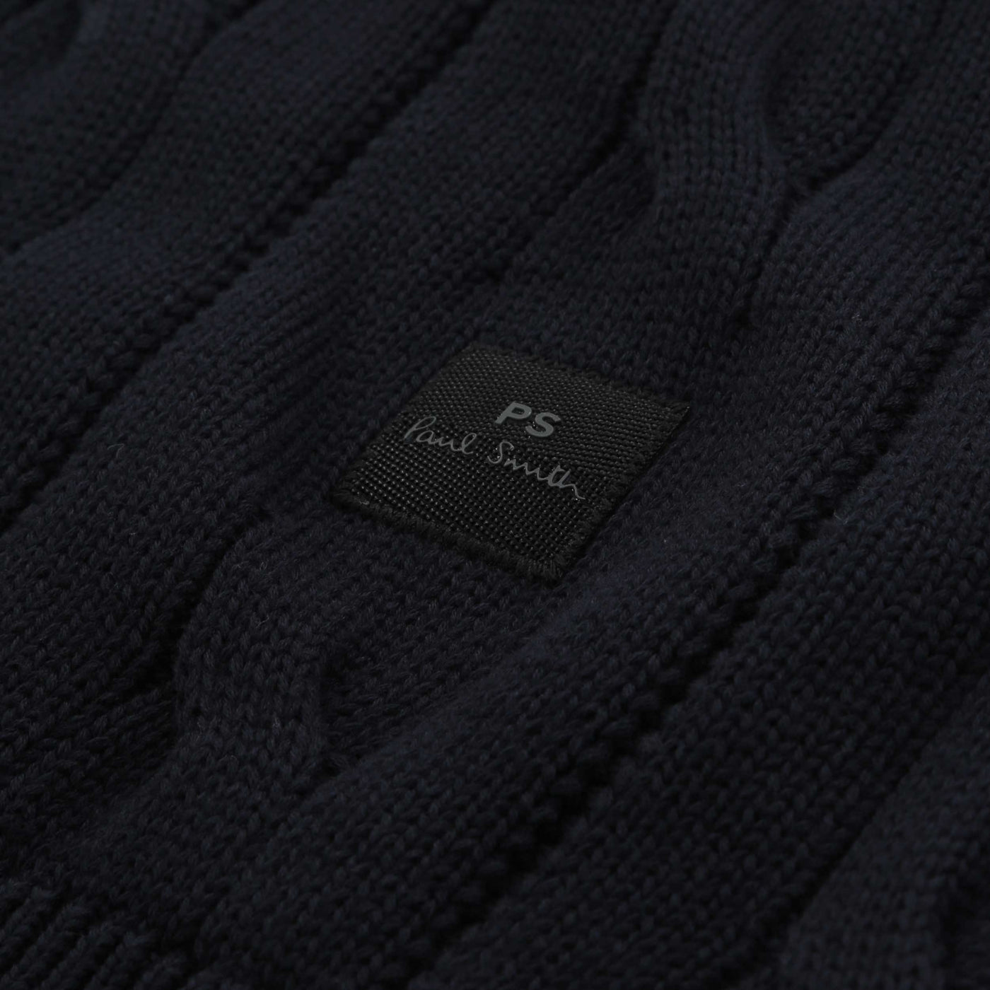 Paul Smith Zip Neck Sweater Knitwear in Navy Logo