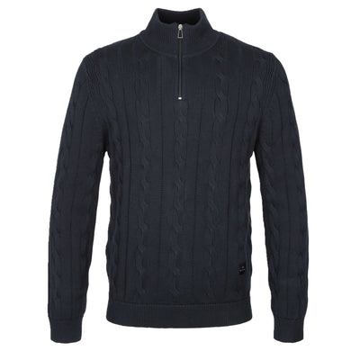Paul Smith Zip Neck Sweater Knitwear in Navy