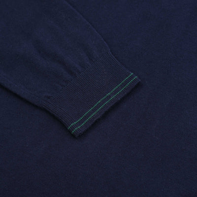 Paul Smith Zip Neck Zeb Bad Knitwear in Navy Detail