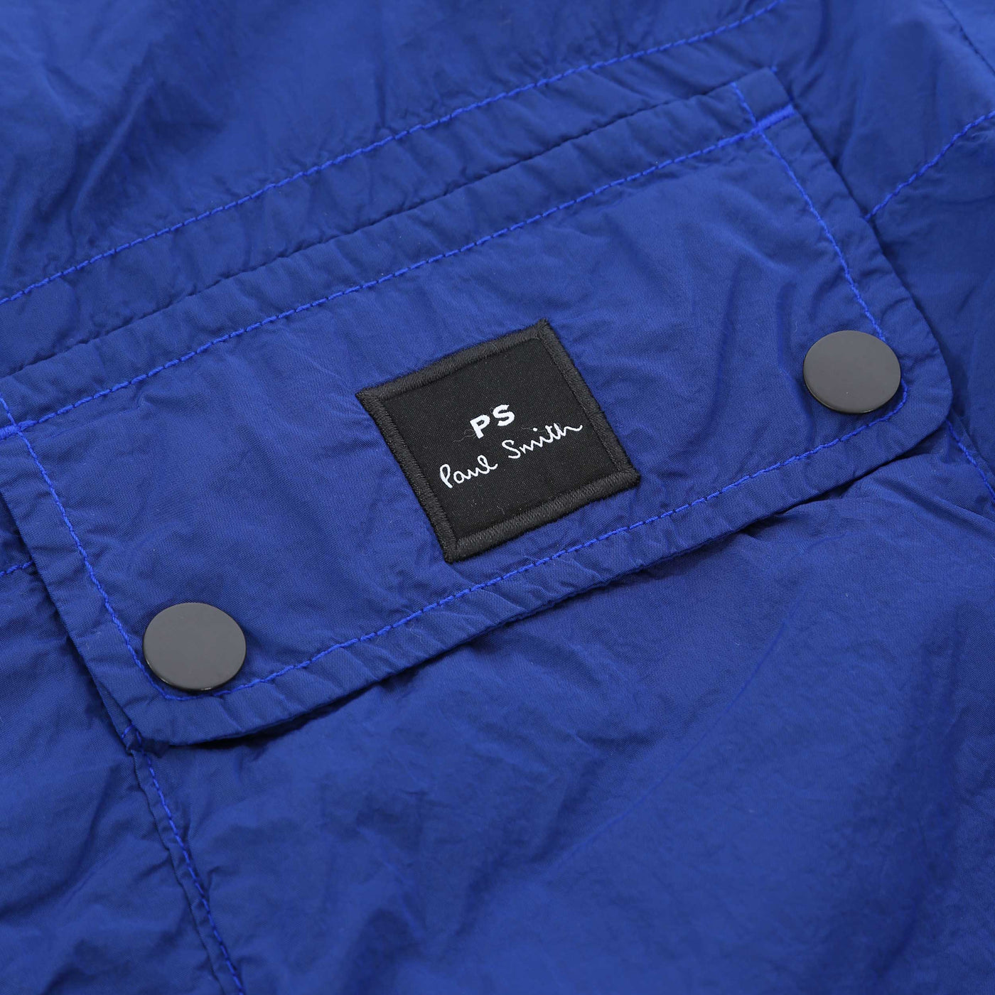 Paul Smith Zipped Front Jacket in Cobalt Blue Logo