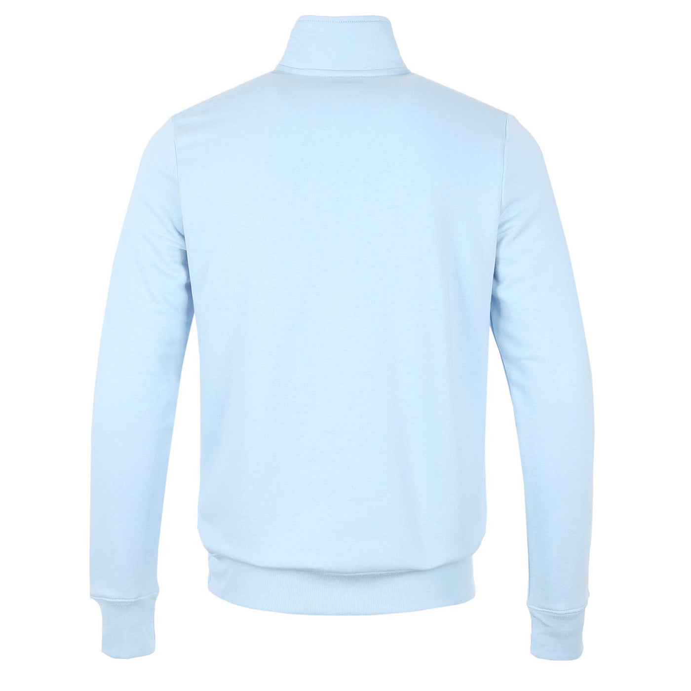 Paul Smith Half Zip Sweat Top in Sky Blue Back