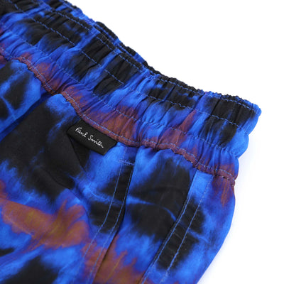 Paul Smith Shibori Swim Short in Blue Logo