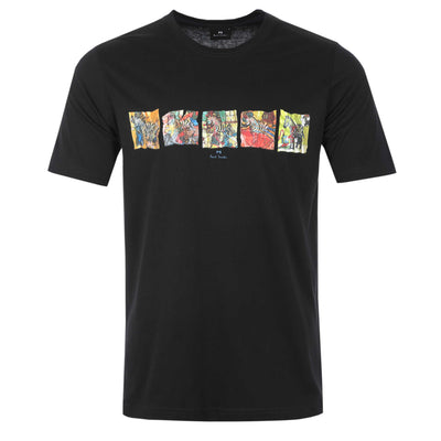 Paul Smith Zebras T Shirt in Black