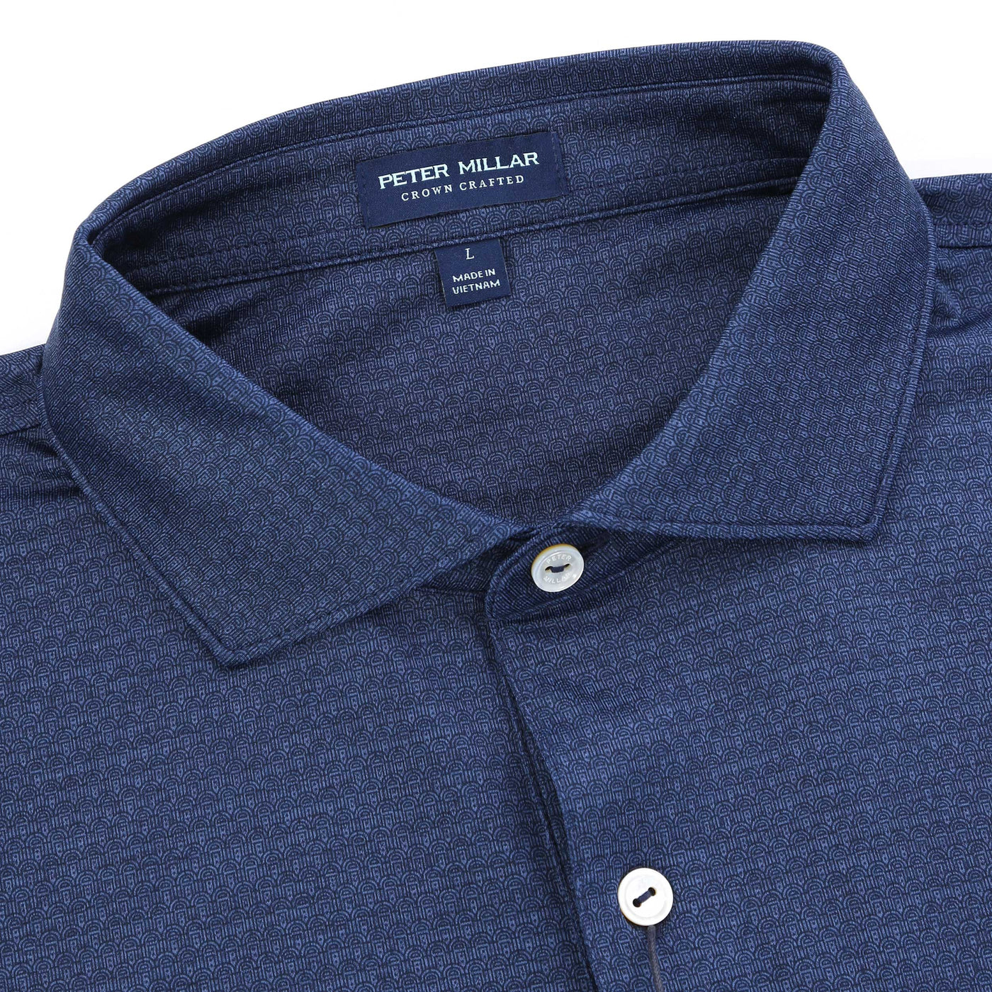Peter Millar Jukebox Performance Polo Shirt in Navy Collar