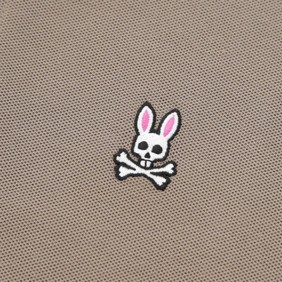 Psycho Bunny Classic Polo Shirt in Antique Taupe Logo