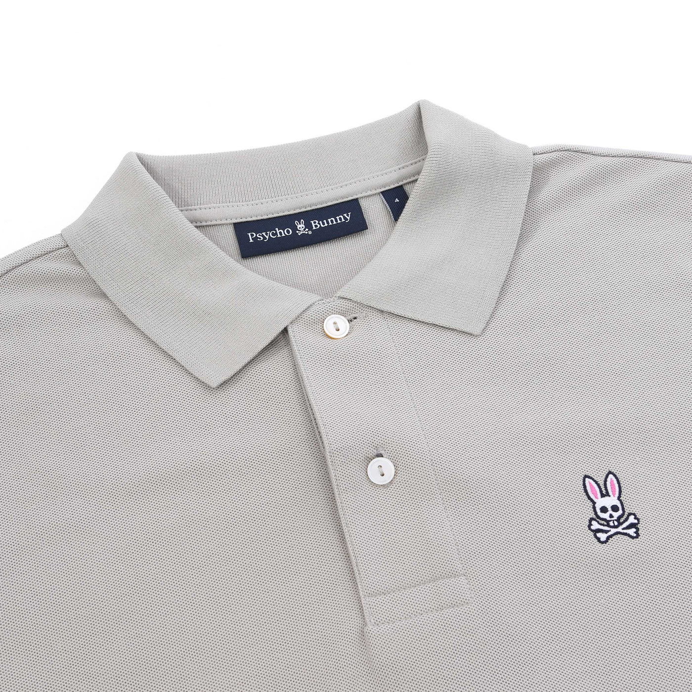 Psycho Bunny Classic Polo Shirt in Oyster Collar