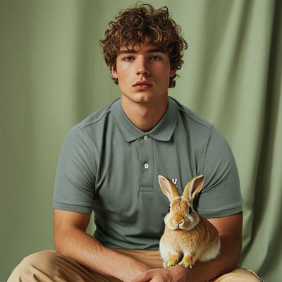 Psycho Bunny Classic Polo Shirt in Urban Chic Khaki Model