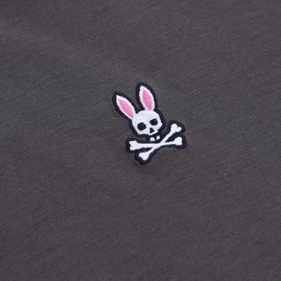 Psycho Bunny Classic T Shirt in Blackened Pearl Grey Logo