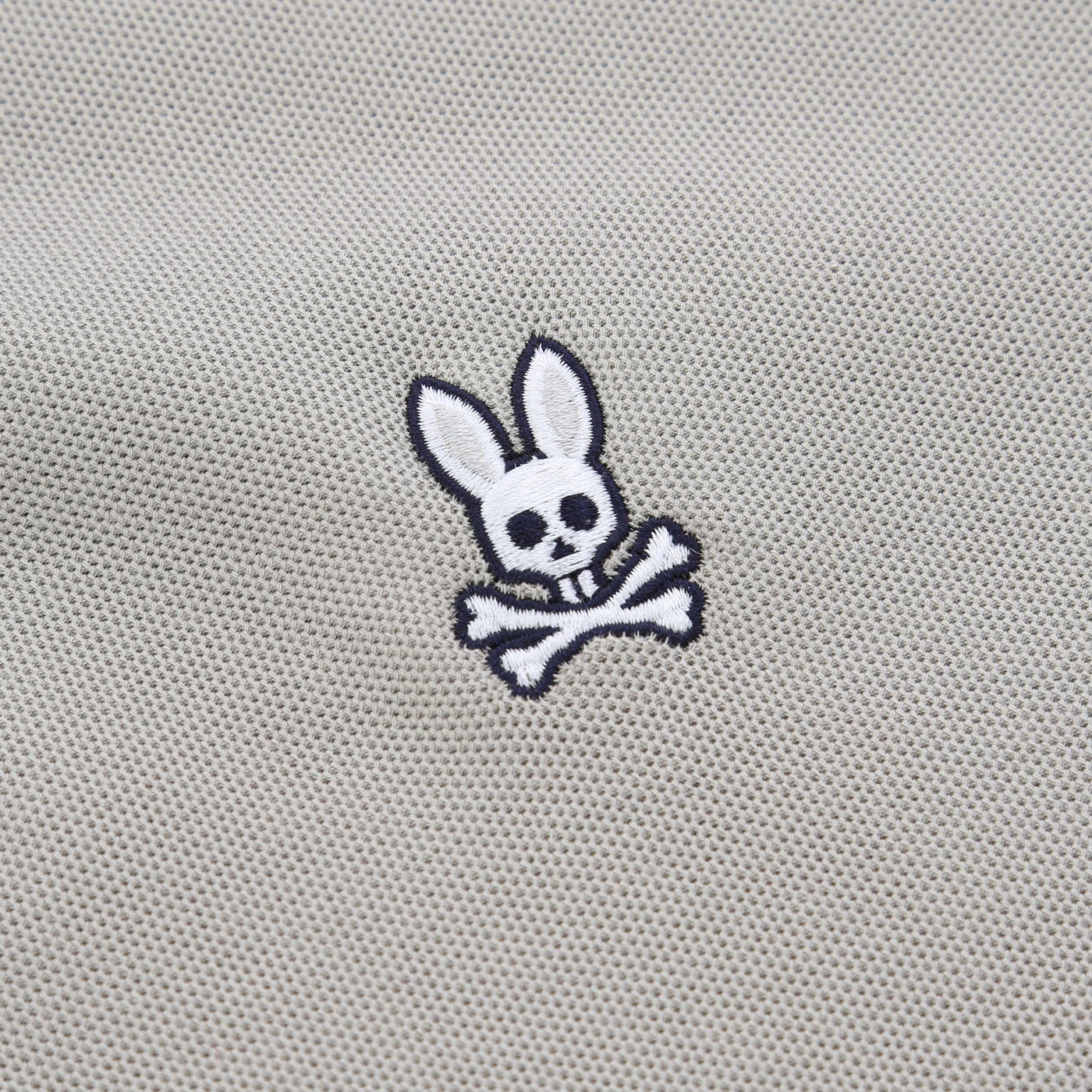 Psycho Bunny The Bradford Pique Polo Shirt in Oyster Logo