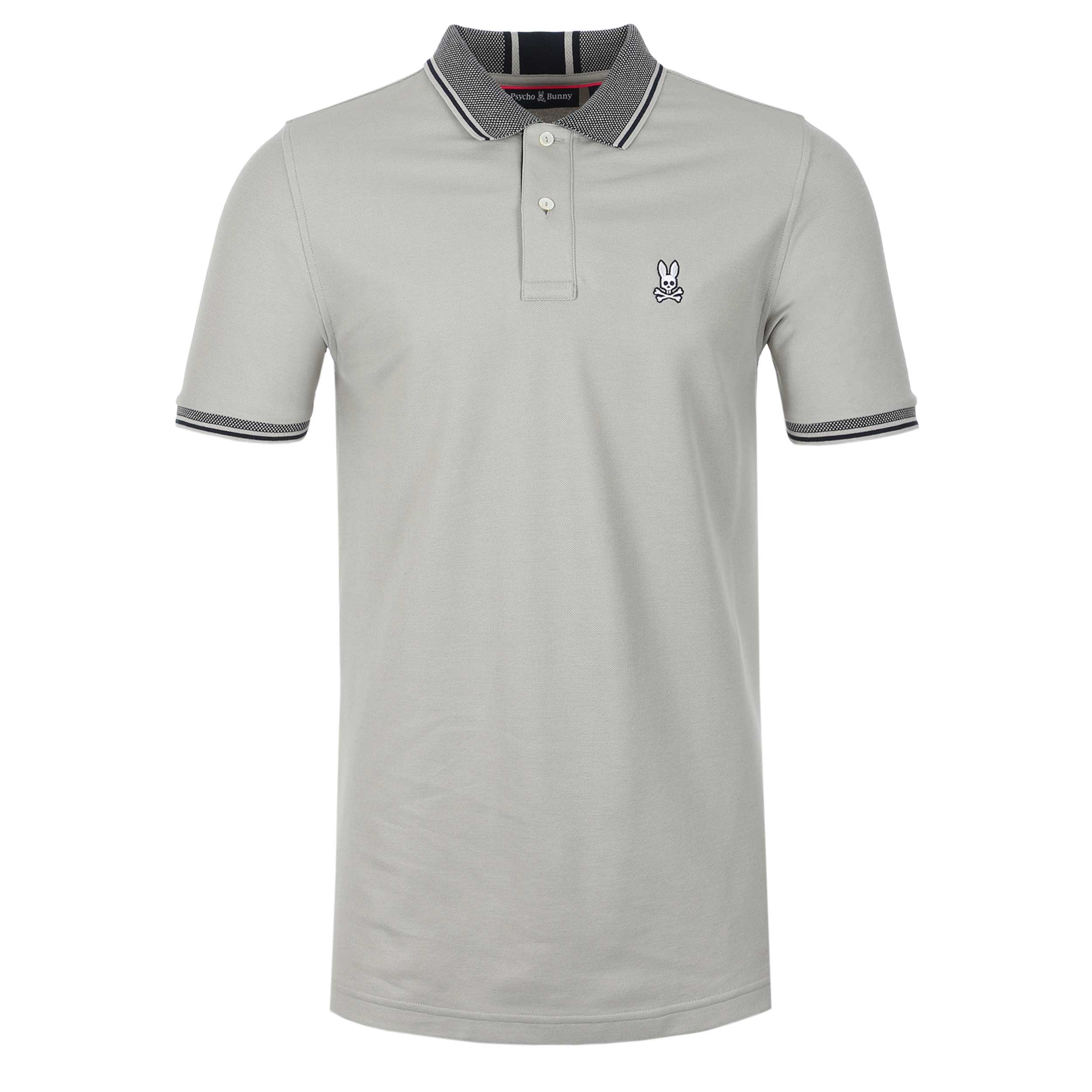 Psycho Bunny The Bradford Pique Polo Shirt in Oyster