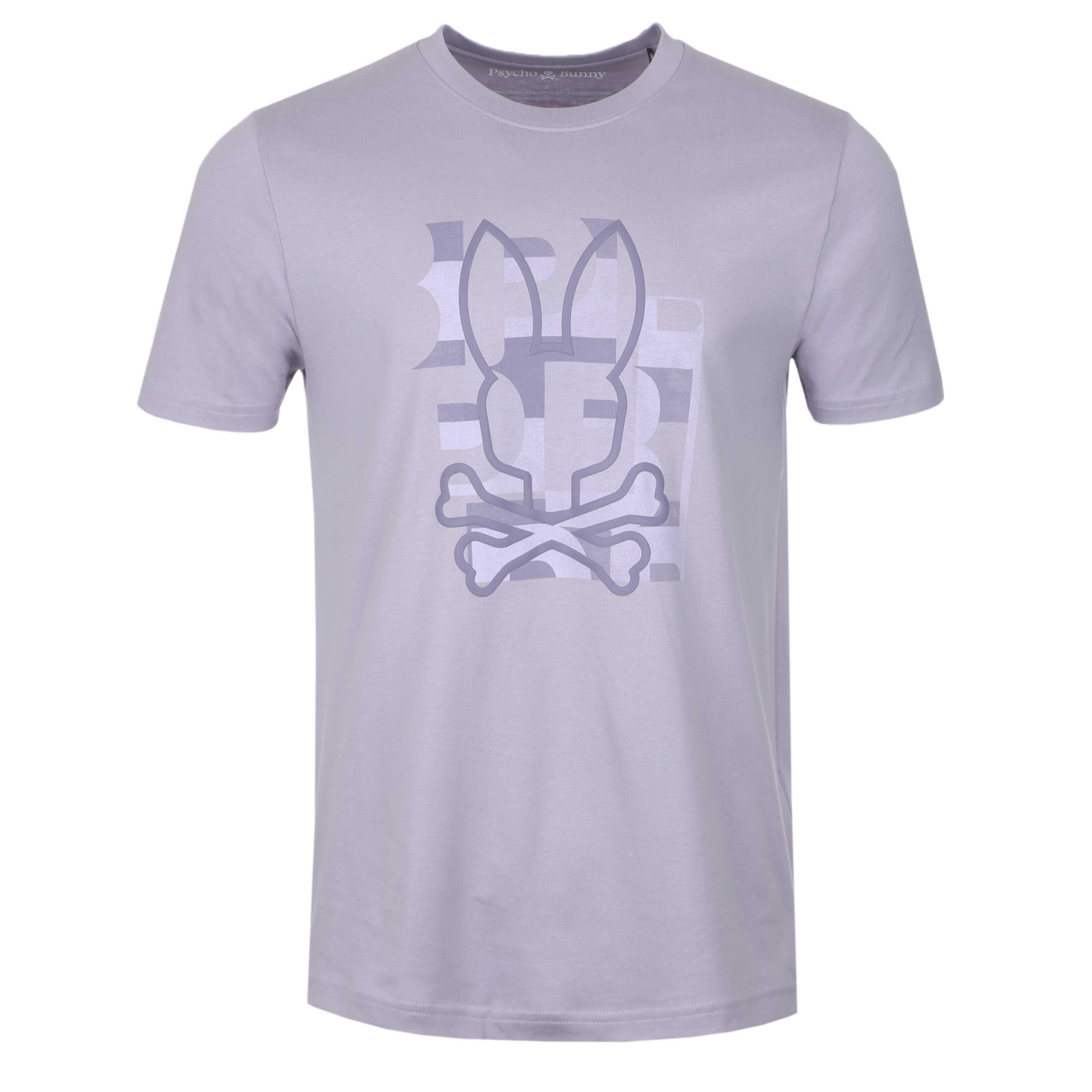 Psycho Bunny Zealand Graphic T-Shirt in Lilac