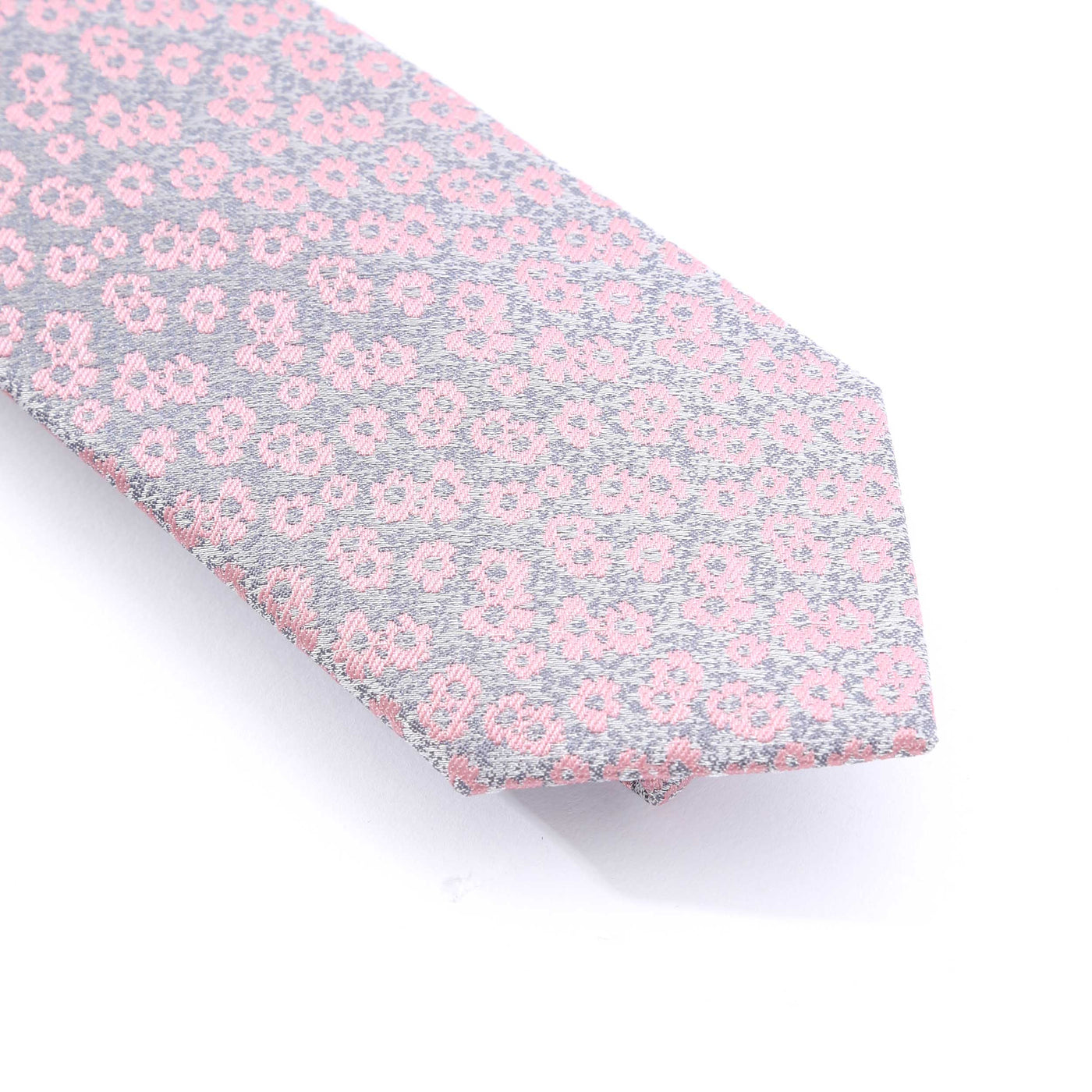 Remus Uomo Floral Tie & Hank Set in Pink Design