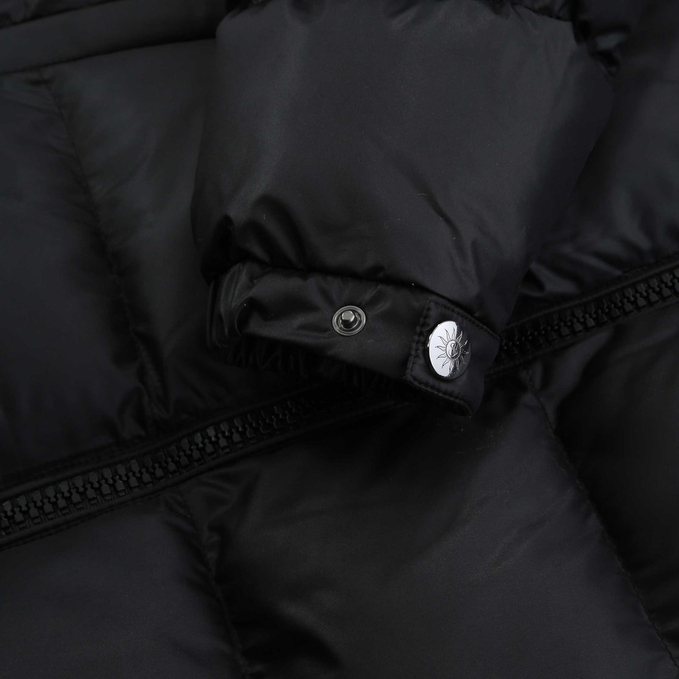 Sandbanks Aurora Puffer Ladies Jacket in Black Cuff