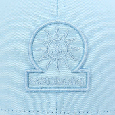 Sandbanks Badge Logo Cap in Crystal Blue Logo