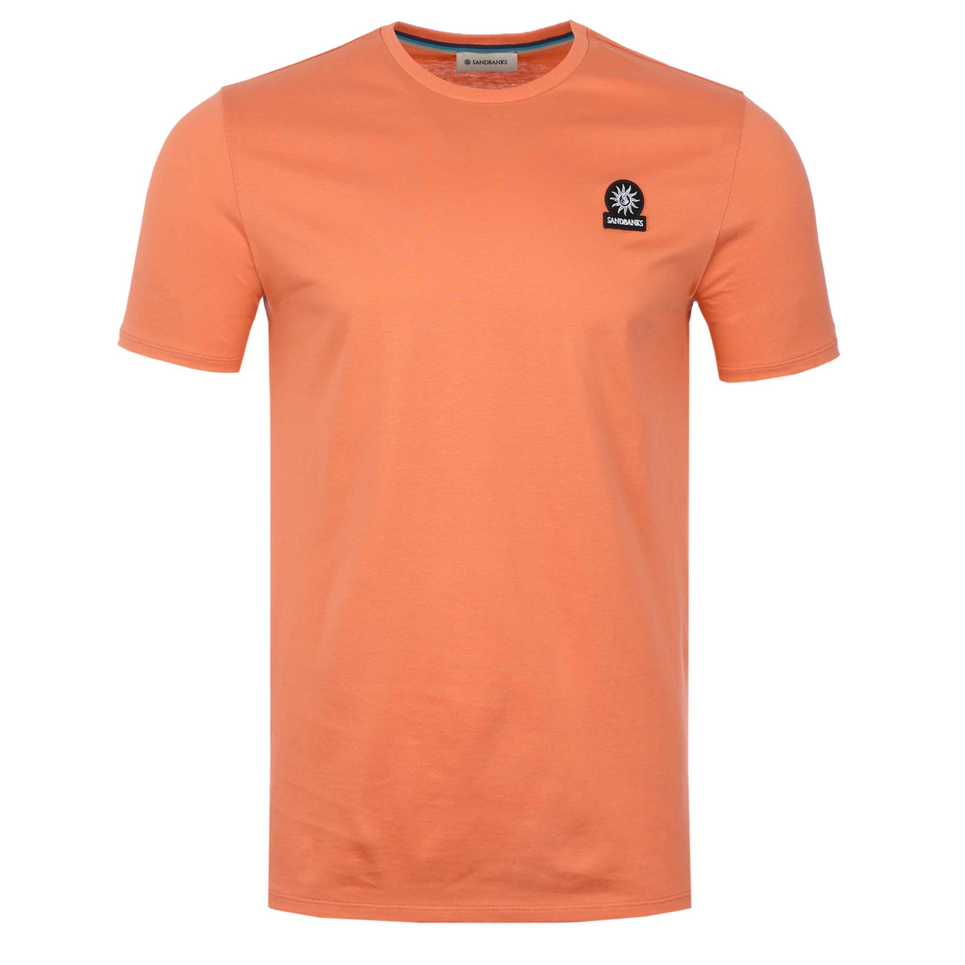 Sandbanks Badge Logo T Shirt in Coral